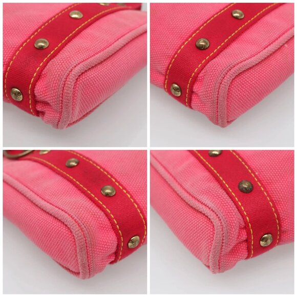 LOUIS VUITTON Antigua Cabas PM Hand Bag Rouge Pink - Picture 16 of 16